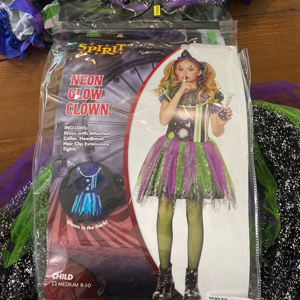 Girls clown costume